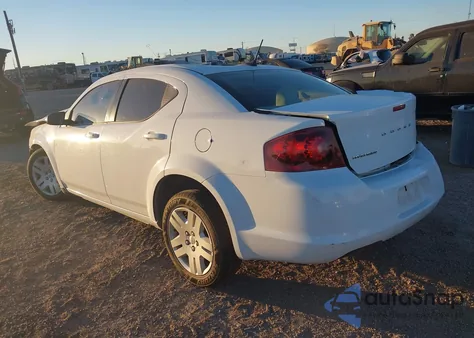 2012 Dodge Avenger Se from USA, damaged, VIN 1C3CDZAB2CN238000